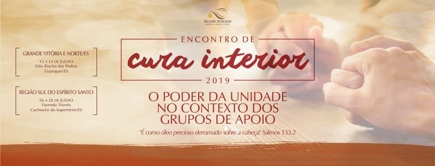 Encontros Regionais de Cura Interior 2019